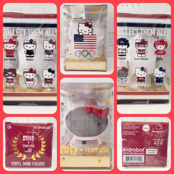 Kidrobot Hello Kitty Team USA Vinyl Figure - Picture 8 of 8